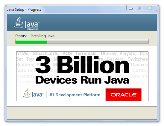 Java 64-bit   Windows 7 